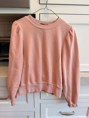 Very J Blush Pink 100% Cotton Crewneck Sweatshirt, size small